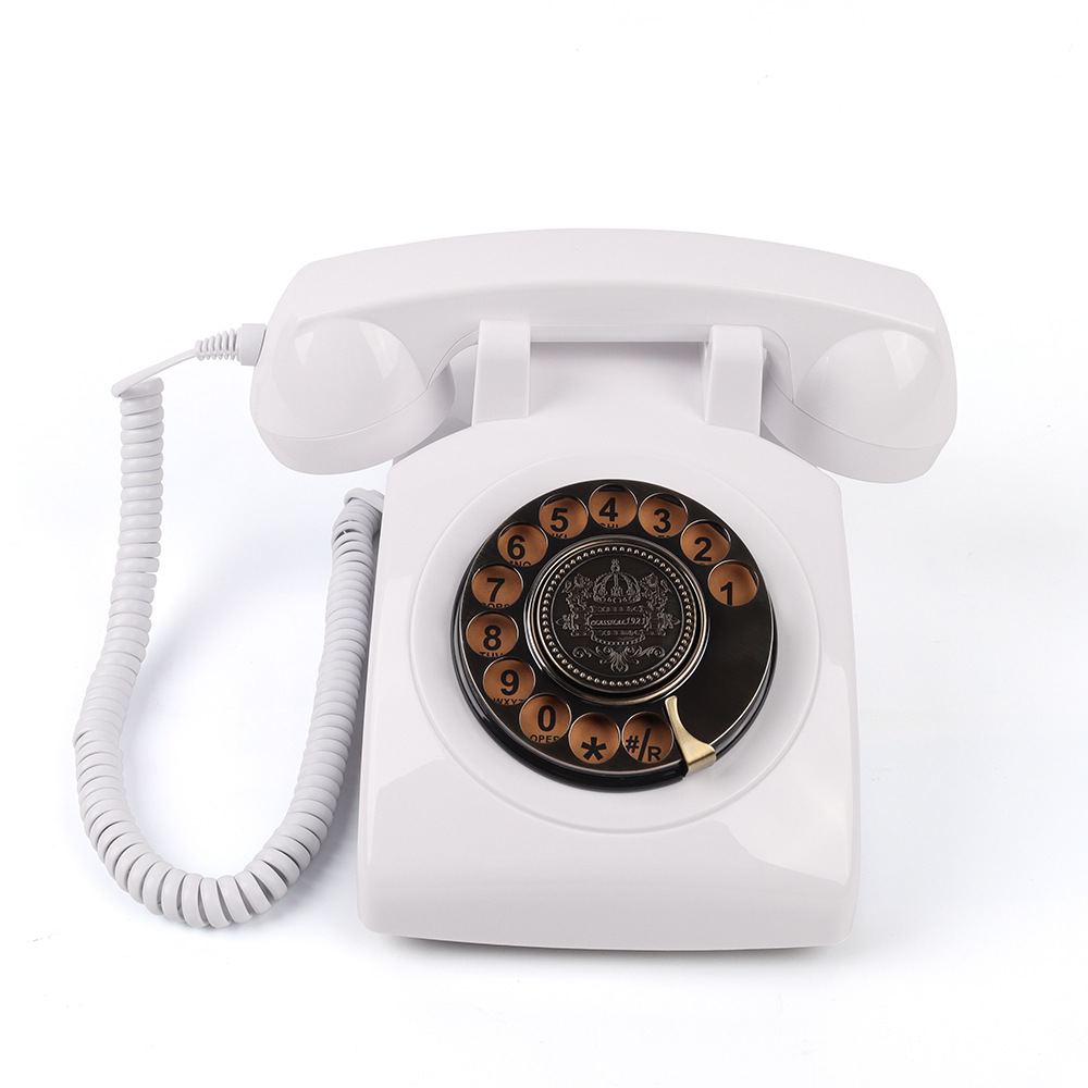 Picture of Telephone Wedding Landline Rotary Dial Card-Insert Recording Phone Manufacturer for Home Use, Retro Vintage Style