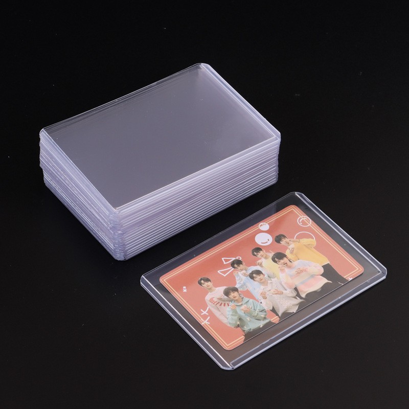 Picture of B8 Card Holder Double-Sided Transparent Hard Rubber Sleeve Photo Card Protection Hard Card Sleeve Idol Star Album 3inch