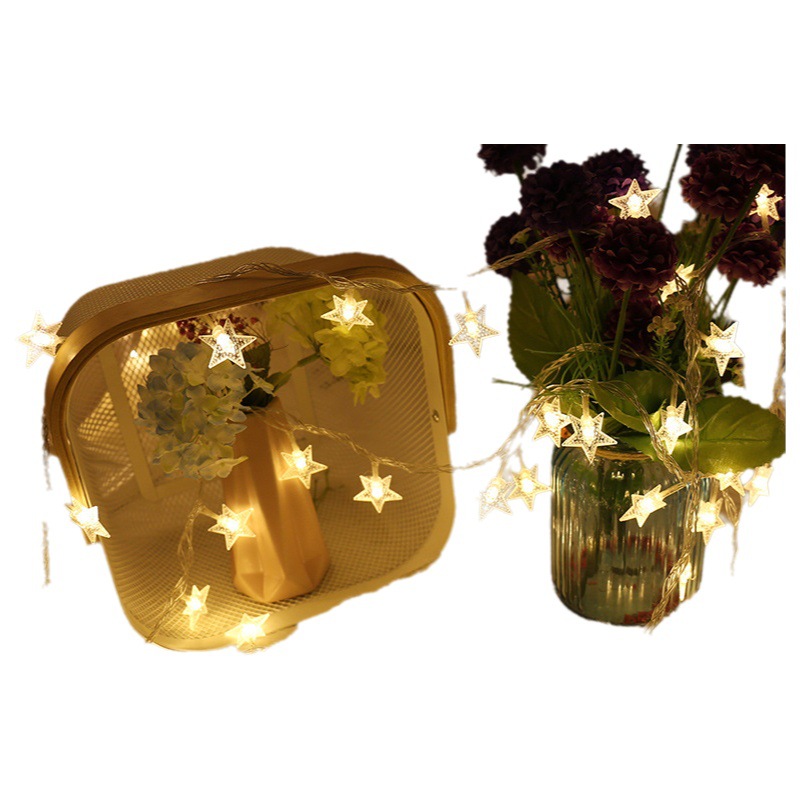 LED star lights small lights flashing lights string lights Stars room dormitory decorative lights wedding room layout holiday light bulbs