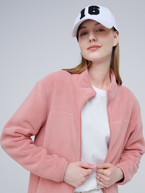 Outdoor fleece jacket for women, fleece skiing warm inner layer, unisex fleece thickened shell jacket inner liner