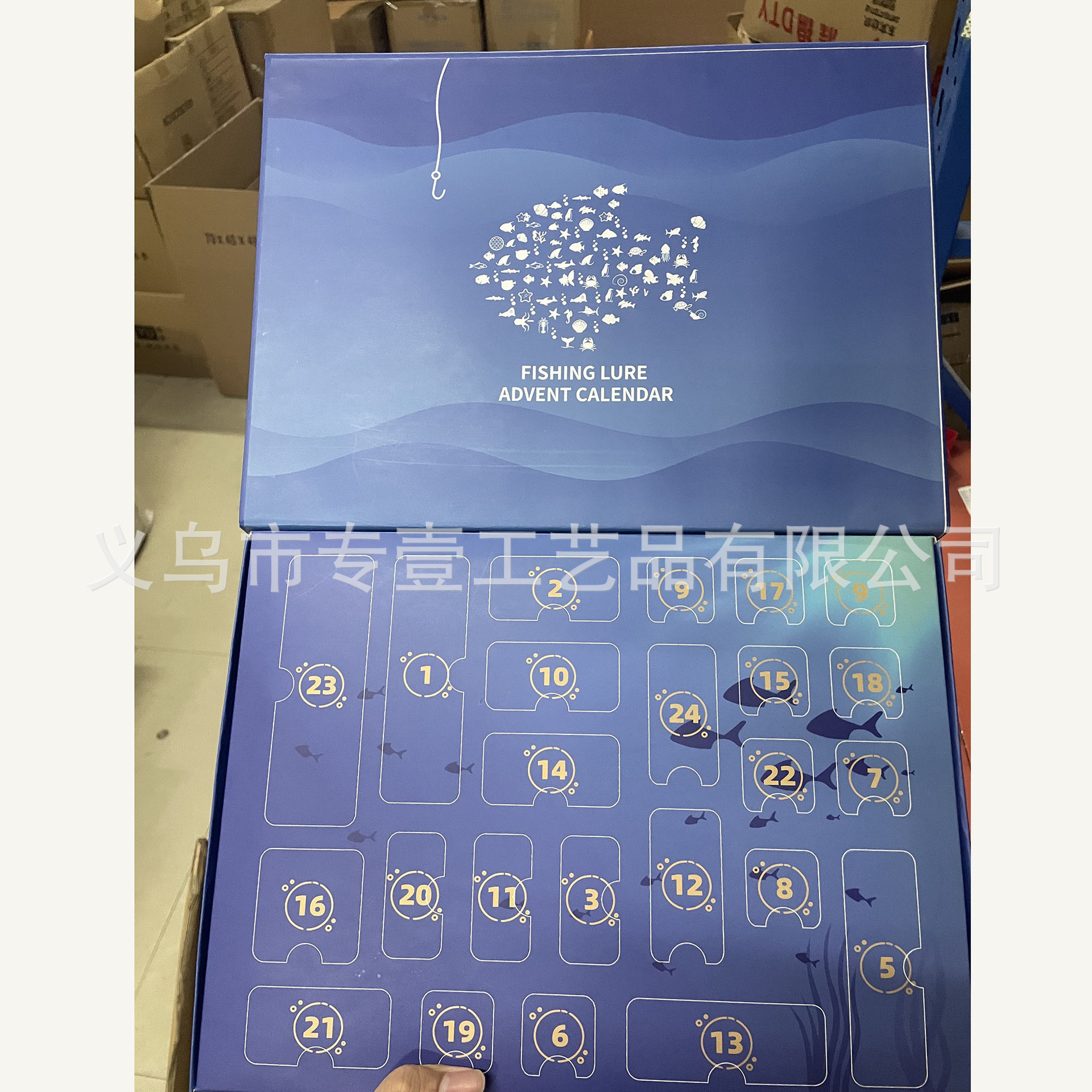 Picture of 2023 Fishing Christmas Advent Calendar Blind Box Set Creative Fishing Lover Christmas Gift Set