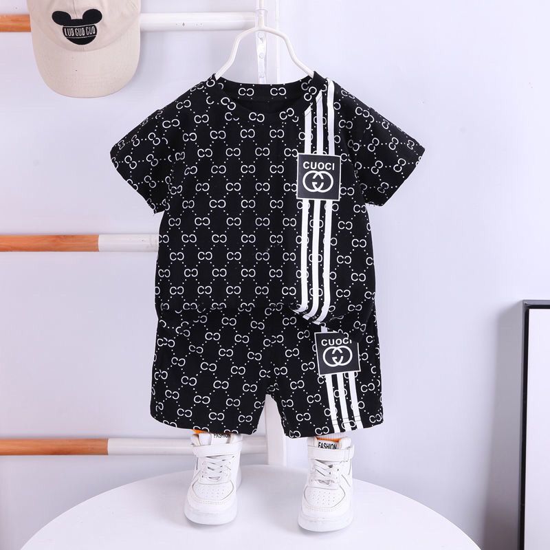 Picture of 2023 New Boys' Summer Suit Handsome Children's Fashionable Clothes Summer Short-sleeved Two-piece Fashionable