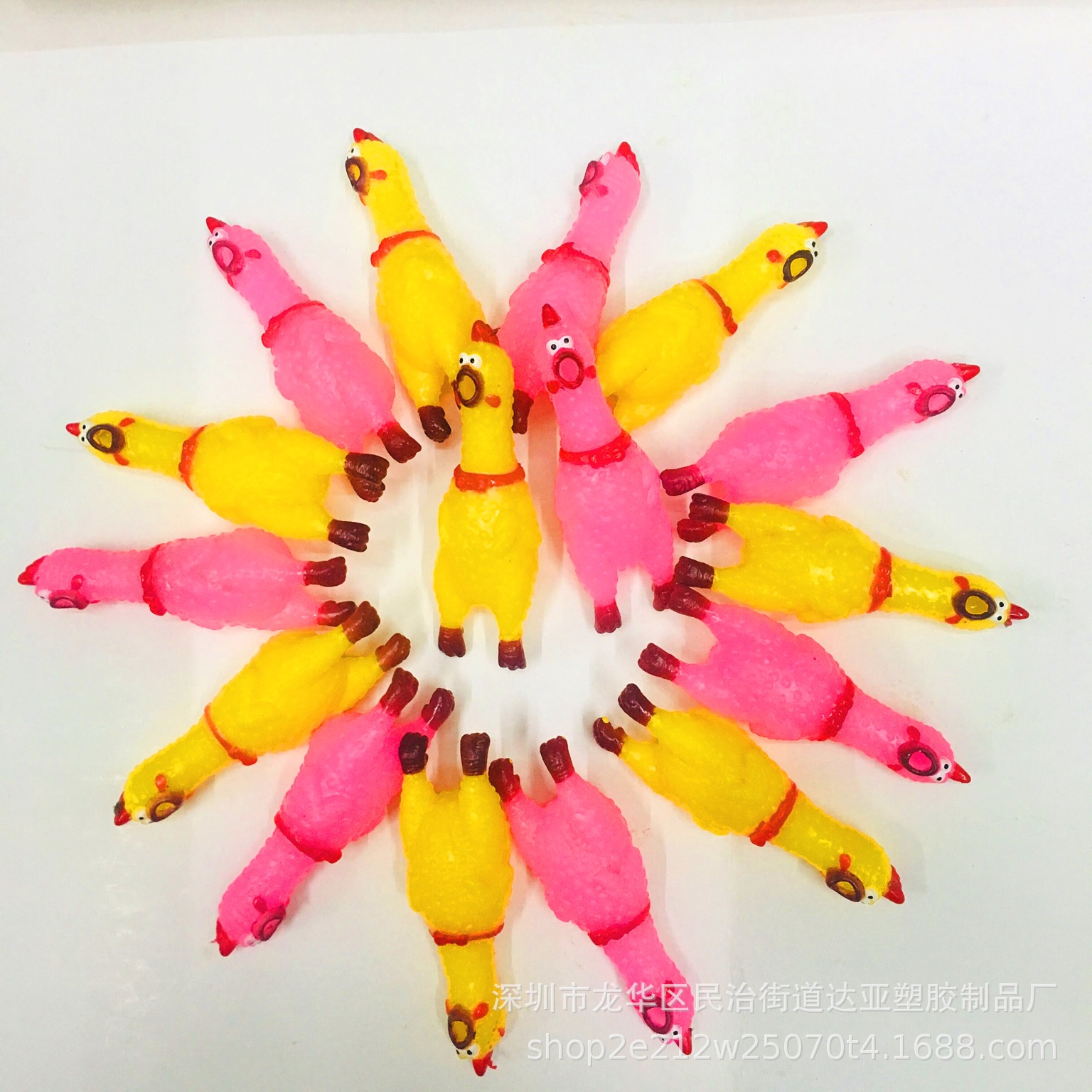 Mini Vocal Chicken Cuckoo Chicken Crowd Chicken Keychain Mobile Phone Rope Hanging Chicken Doll Couple Bag Pendant