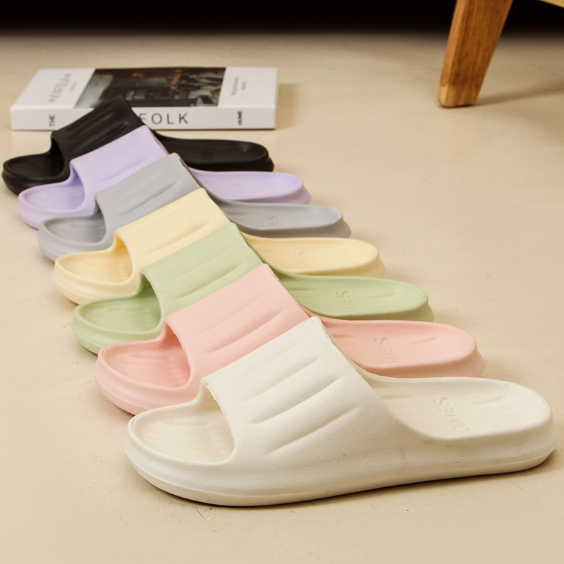 EVA Slippers Batch New Style Summer Bathroom Home Indoor Non-Slip Bath Portable Comfortable Couple Slippers