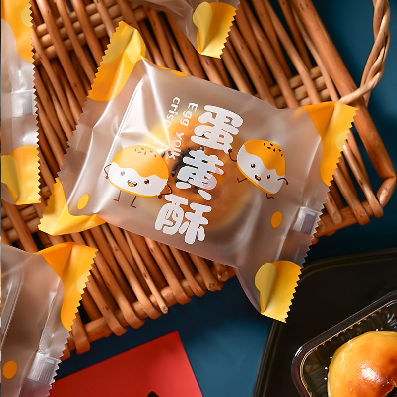 2024 new souffle packaging bag sanding machine bag 80g thick bottom tray baking souffle packaging box