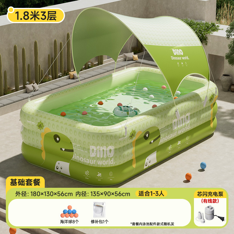 Picture of Swimming Pool Large Family Pool Children's Inflatable Swimming Pool Home Outdoor Thickened Baby Baby Swimming Pool Wholesale