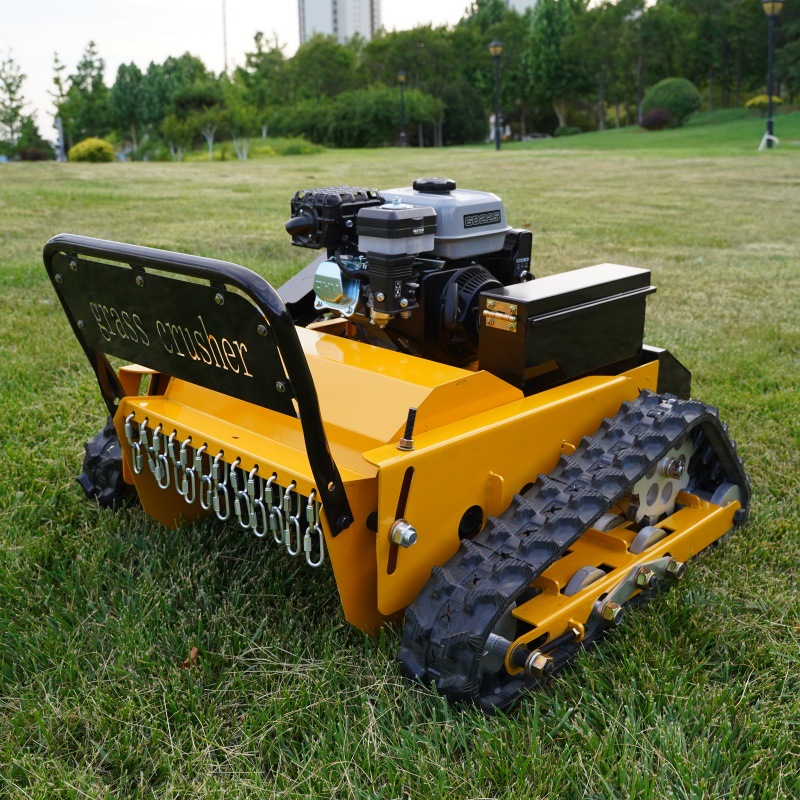 Haituo Factory Crawler Remote Control Diesel Lawn Mower 9 Hp Land Reclamation Weeding Machine Garden Orchard Pruning Machine