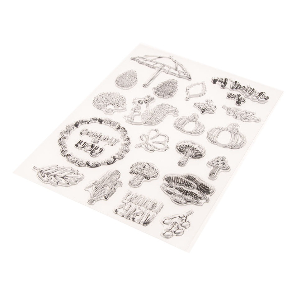 Transparent seal DIY hand account transparent seal rubber stamp Halloween T1964
