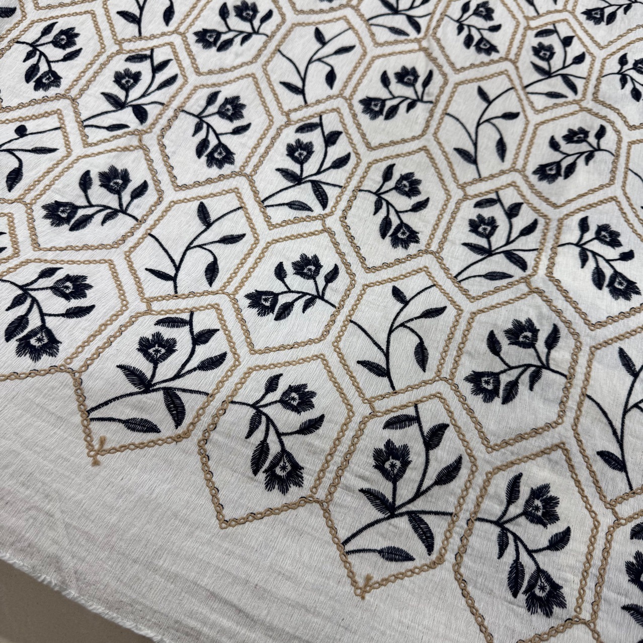 Spring and Summer Antique High-Density Embroidered Fabric Clothing Design Cloth