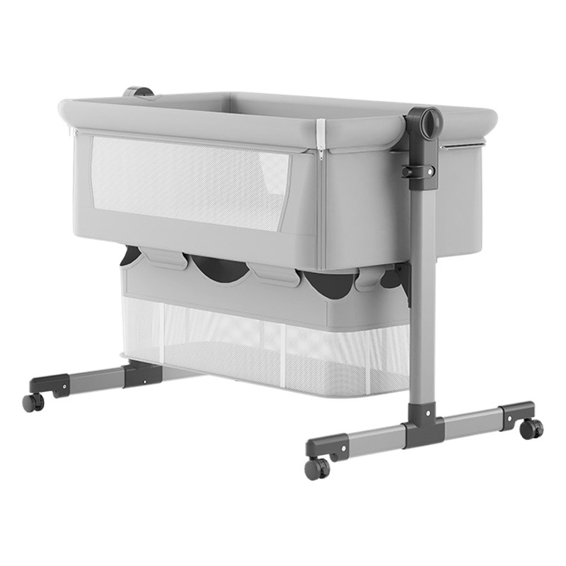 Cross-border portable movable crib foldable adjustable splicing big bed baby cradle bed BB bed anti-overflow milk