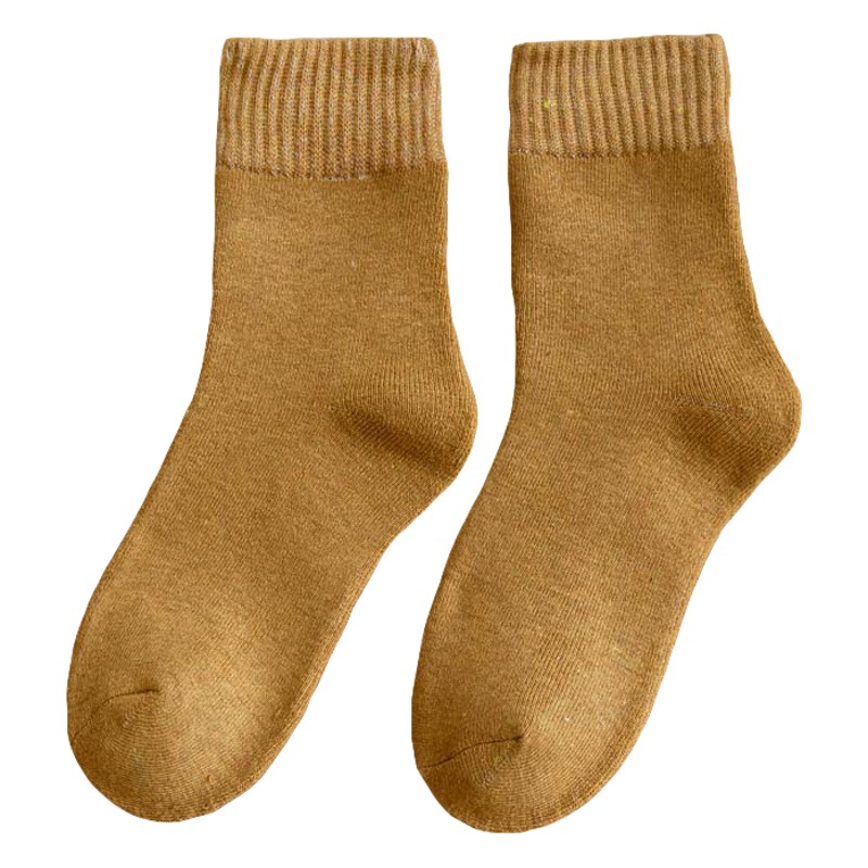 Extra Thick Winter New Style Towel Socks Men's Long Tube Thick Socks Terry Socks Thickened Warm Socks Women's Moon Mid-length Socks