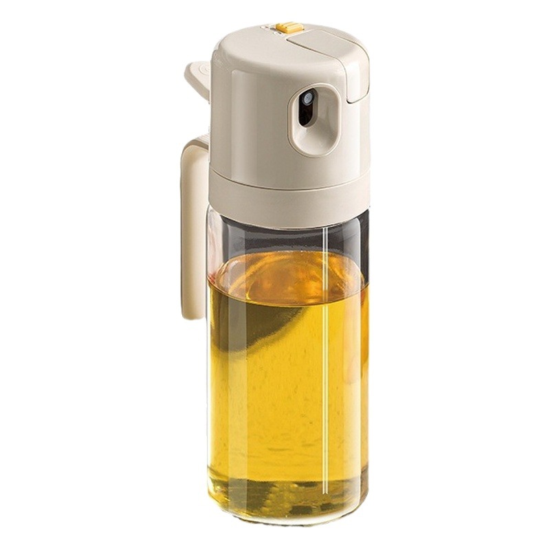 Household Large Capacity Spray Pour Dual-purpose Oil Spray Bottle Spice Bottle Spice Tank Leak-proof Oil Tank Kitchen Glass Spray Oil Bottle