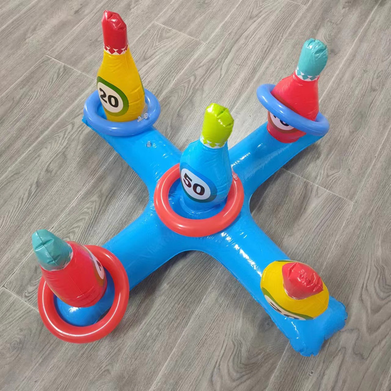 Picture of Cross-border Spot Water Inflatable Basketball Rack Rings Swimming Pool Interactive Shooting Toys Outdoor Inflatable Water Play Toys