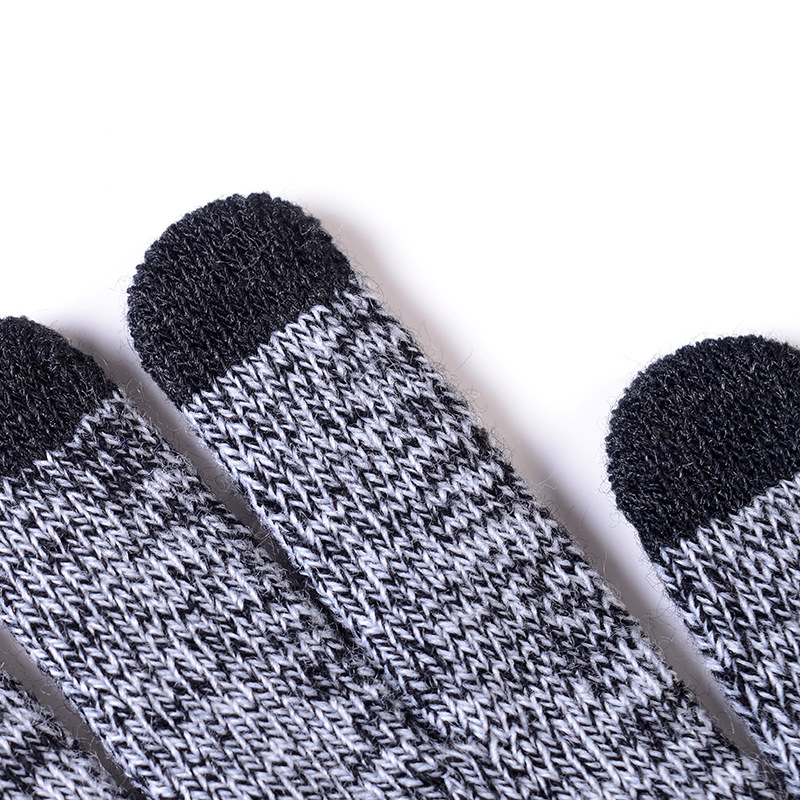 Picture of Cross-border exclusive winter Amazon European and American wool scarf thickened warm knitted hat scarf gloves three-piece set