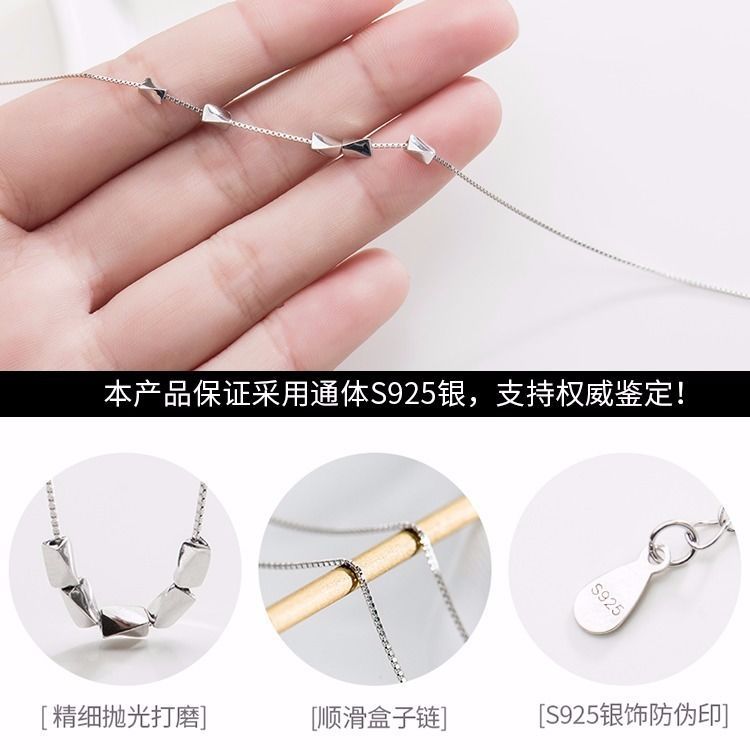 Picture of Ball Bead Necklace Women's Simple Elegant Design Style Necklace Women's Niche Trendy Clavicle Chain Women's Short Clavicle Necklace Popular