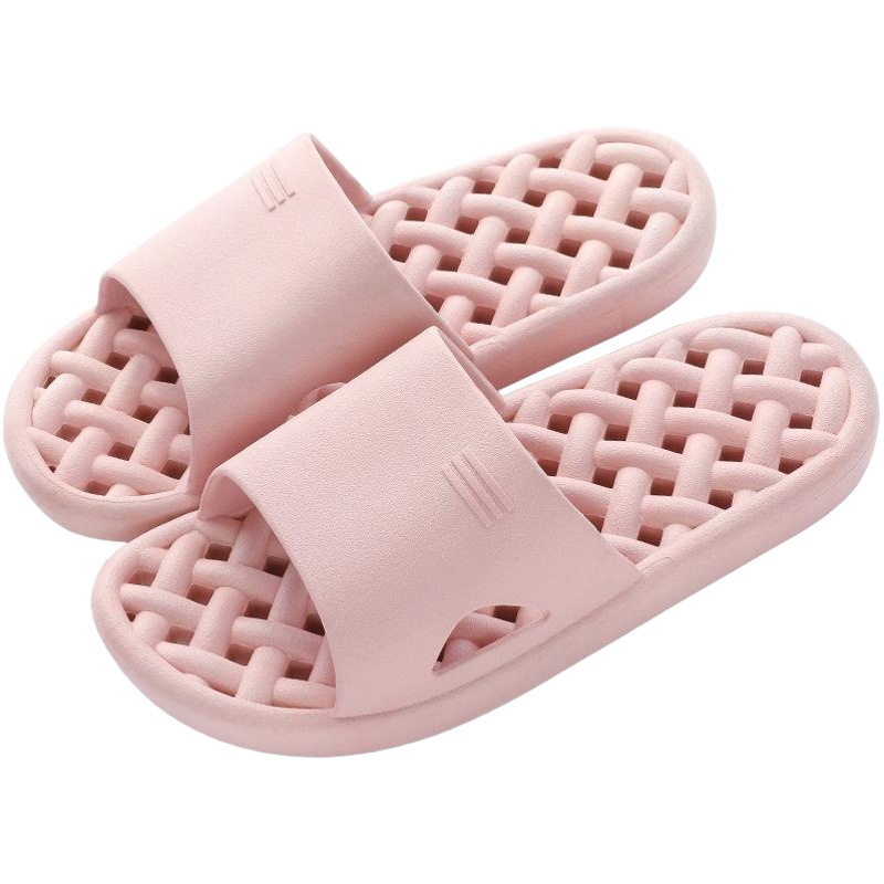 Bathroom Couple Slippers Summer Women's Household Bathing Non-Slip Water Leakage Quick-Dry Hollow Soft Bottom Hole Men's Indoor Home
