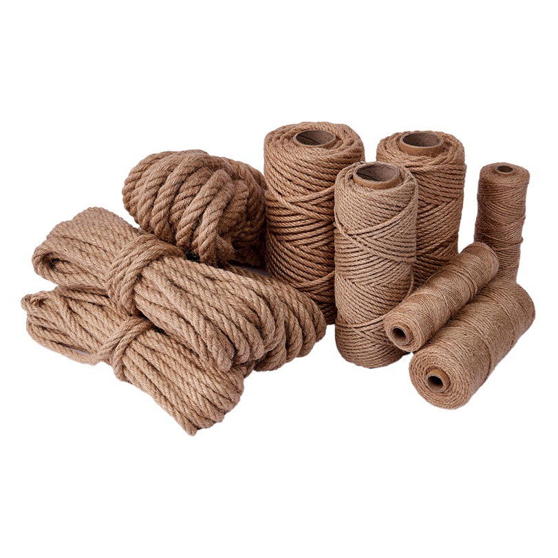 hemp rope weaving craft diy material thick rope photo wall decoration chandelier thick decoration jute rope