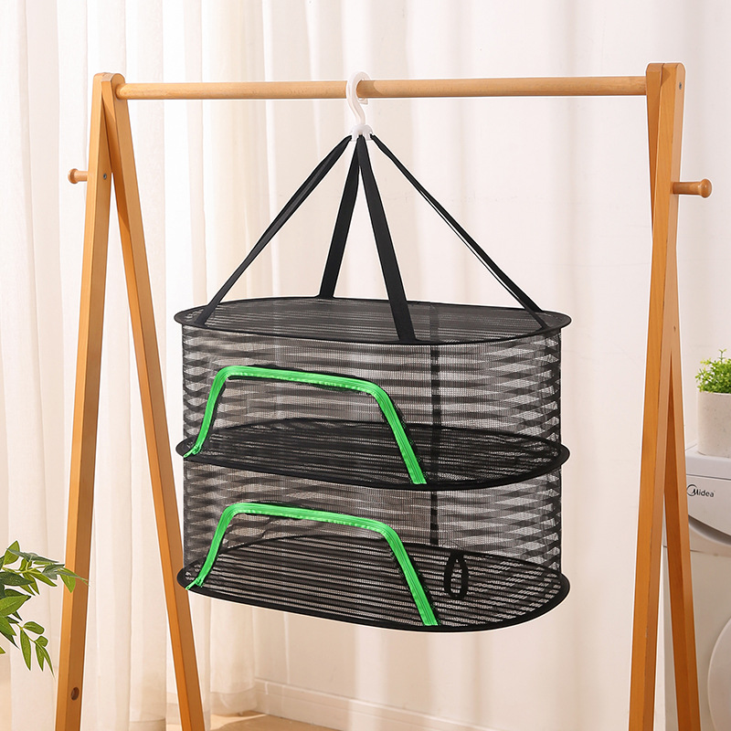 Picture of Multi-Functional Drying Net for Drying Goods, Vegetables, and Fish, Multi-Layer Foldable Drying Net Cage, Three-Layer Foldable Drying Net