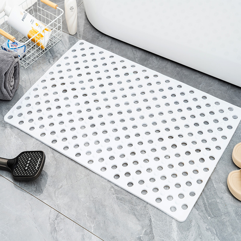 Picture of Square Anti-slip Mat Bathroom Mat Bath Anti-fall Environmental Protection Household Shower Room Suction Cup Floor Mat Bathroom Massage Foot Mat