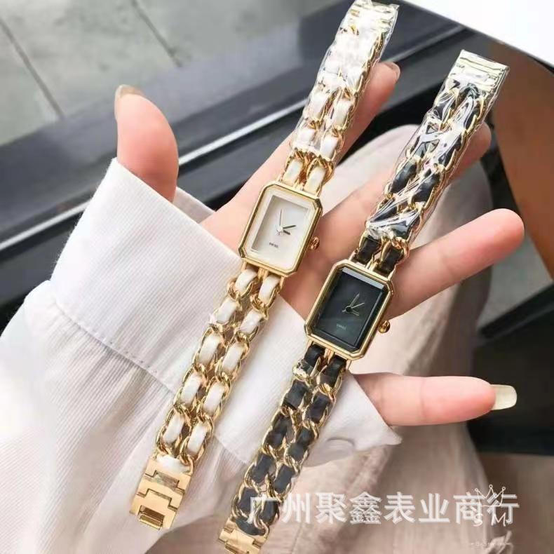 Shake Voice Live Group Buying Explosions Xiaoxiang Middle Ancient Woven Band Watch Chain Two Needle Square Quartz Women's Watch Batch
