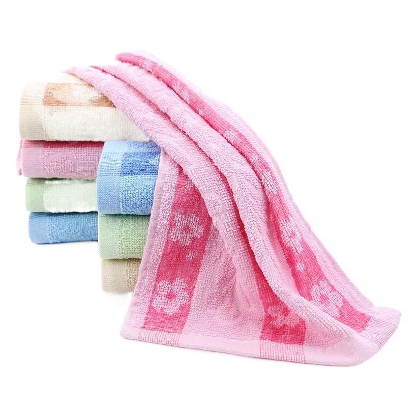 Cotton Children's Towel Jacquard 2 yuan Store Spreading Goods in Jianghu to Sanitary Labor Protection Wipe Cloth Cotton Jacquard Small Towel Children's Towel
