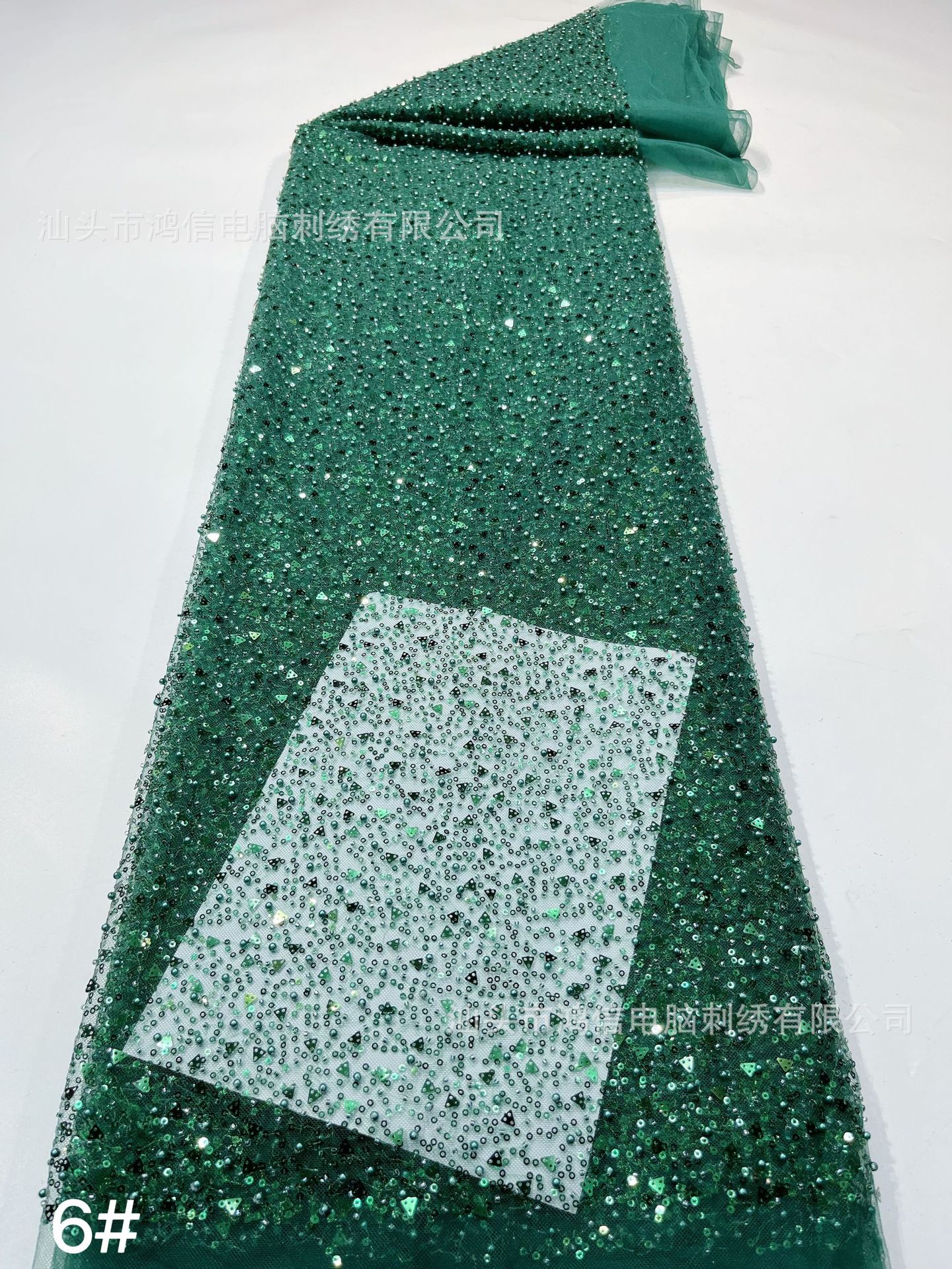 Picture of New mesh full beads beads beads series wedding dress fashion fabric stage clothes a large number of spot