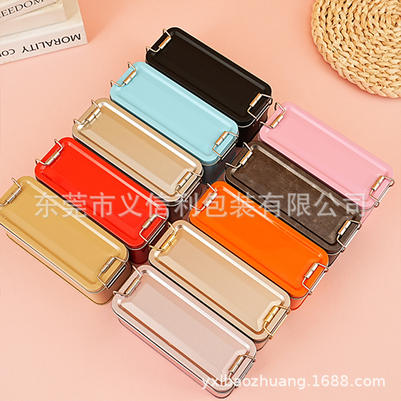 Pineapple cake buckle tea rose gold pastry iron box pulley buckle tinplate baking cake packaging tin can