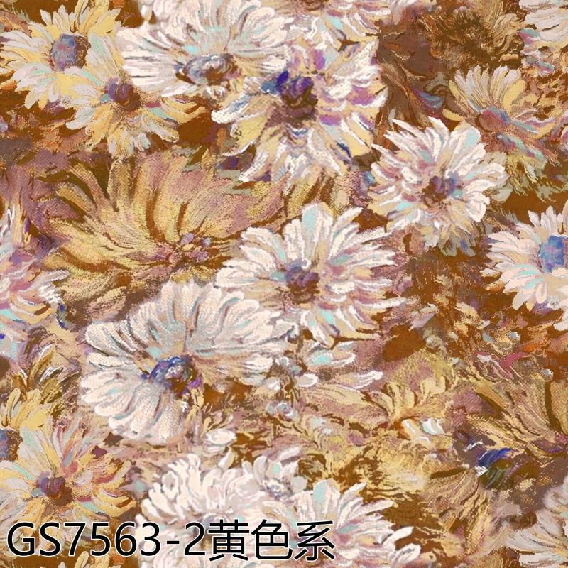 60-Count Cotton Digital Printed Fabric, Retro Liberty Oil Painting Pure Cotton Children's Clothing Fabric, Mosquito-Proof Pants Printed Fabric