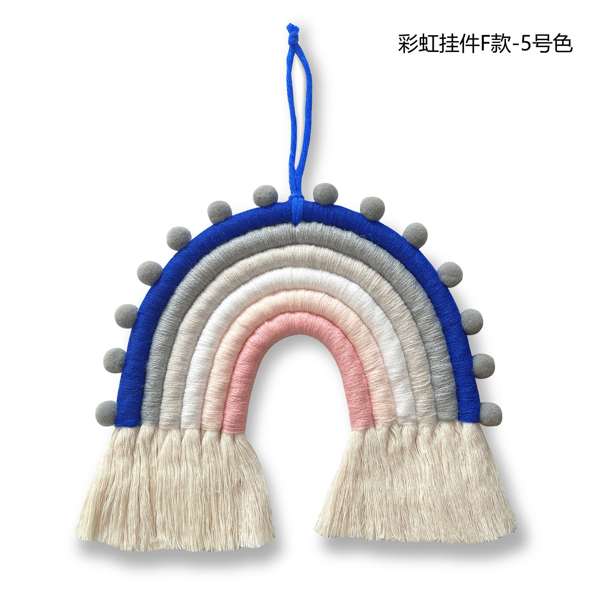 Picture of New Cross-Border Ins Scandinavian Style Home Kidsren's Room Decoration Pendant Hand-Woven Rainbow Pendant Wall Hanging Pendant