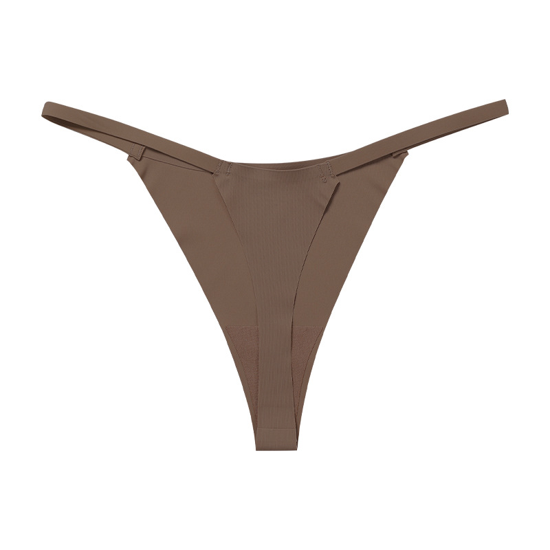 Picture of European and American Sexy Exquisite Tape Girl's T-pants plus size Low Waist Non-marking Ice Silk Quick-drying Cotton Crotch Women's thong