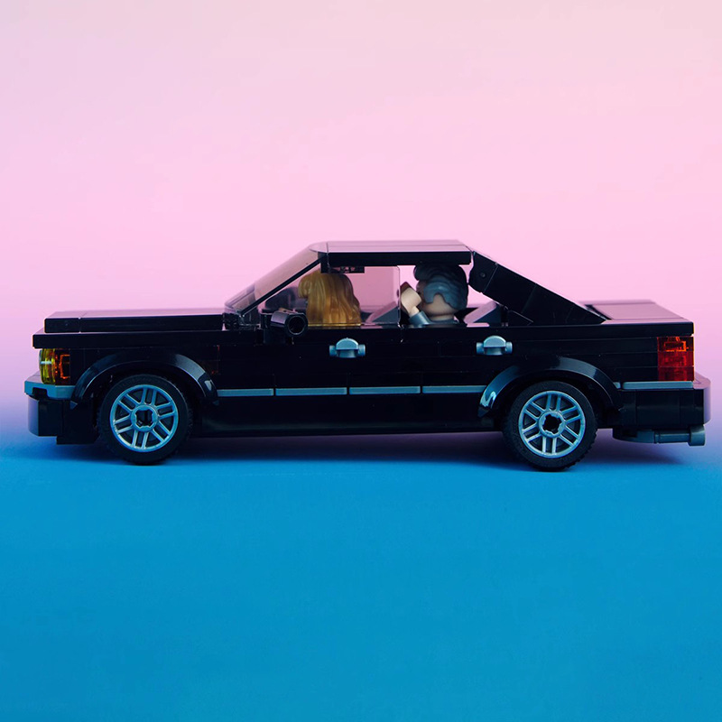 Picture of Compatible with Lego MOC building blocks suit speed Series 8 grid BMW M5 E34 retro sports car men's assembling gift