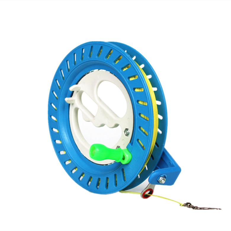 Picture of Kite Reel Crystal Reel Kite Line Wheel Hand-Held Reel Small Red Reel Line Board Flying Reel with Line Wholesale