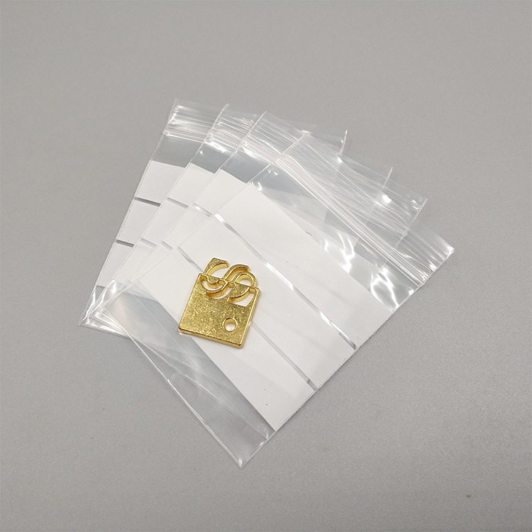 Picture of Jewelry Packaging Bag Writable Self-sealing Bag Jewelry Sealed Bag Jewelry Packaging Bag Sample Note Bag PE Sealed Pocket