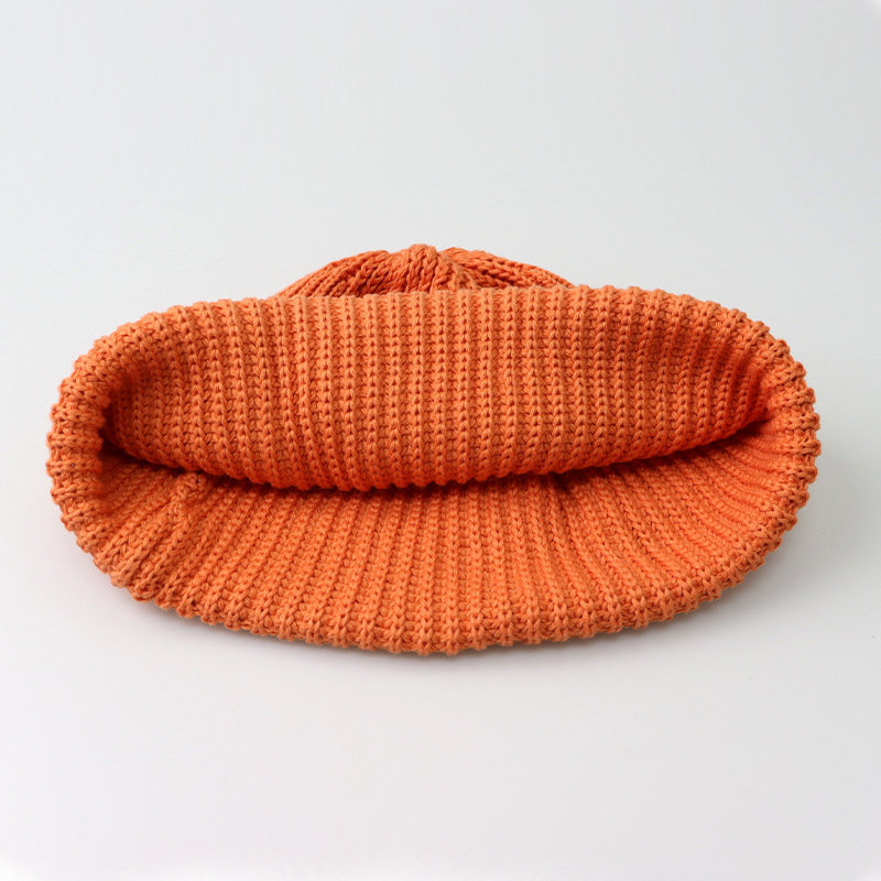 Picture of Cross-border Autumn and Winter Solid Color Light Plate Knitted Hat Warm Wool Hat Men's Trendy Brand Women's All-match Dome Guapi Hat Cold Hat