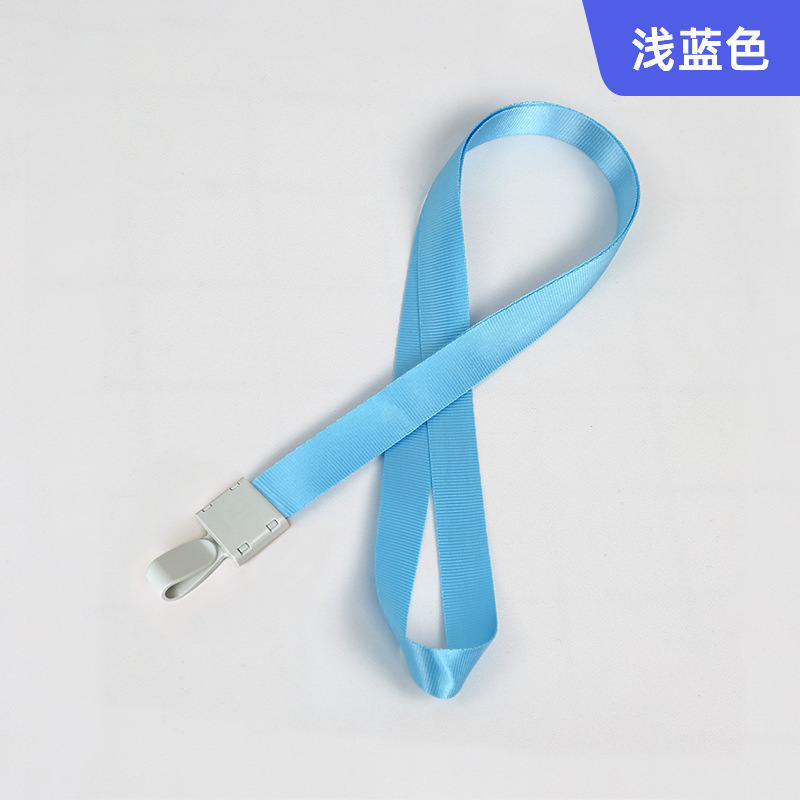 Picture of Spot Id Card Badge Lanyard Factory Brand Plastic Hook Exhibition Student Lanyard Hanging Neck Rope Work Card Rope Wholesale