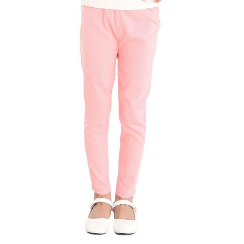 Picture of Girls' Pencil Pants Spring and Summer Thin Children's Summer Outer Skinny Pants Tight Stretch Candy Color Children's Leggings