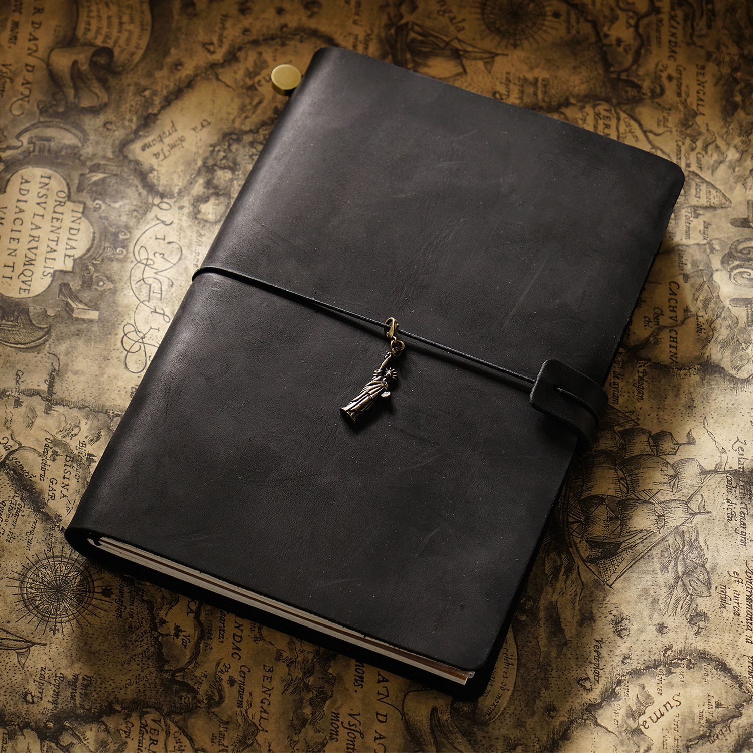 Picture of Travel Notebook Notebook Cowhide Genuine Leather Diary Retro Notepad Creative Record Tn Spot Wholesale