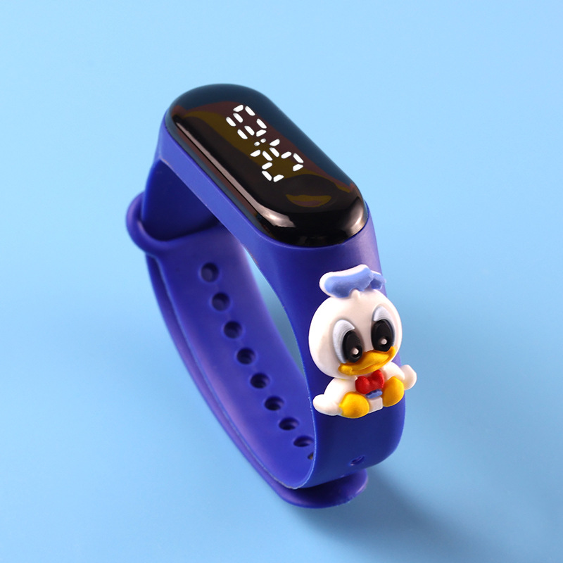 Picture of Live Hot Selling Primary School Students' Anime Bracelet LED Sticker Doll Electronic Watch Boys and Girls Waterproof Touch Watch