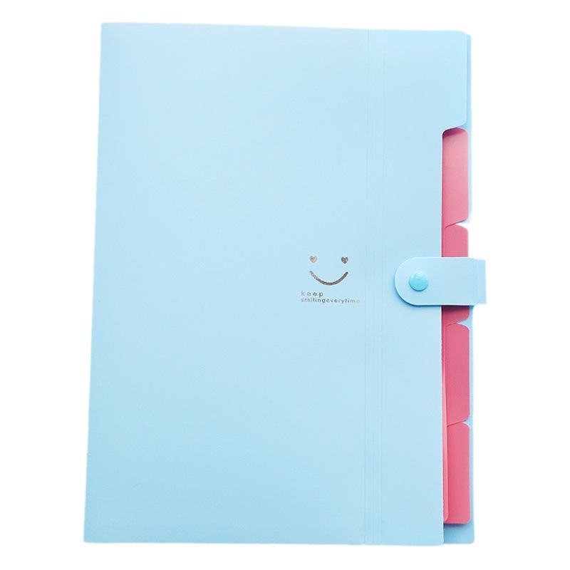 A4 Folder Wholesale File Folder Binder Accordion Bag Classification Information Book Test Paper Storage Bag Artifact