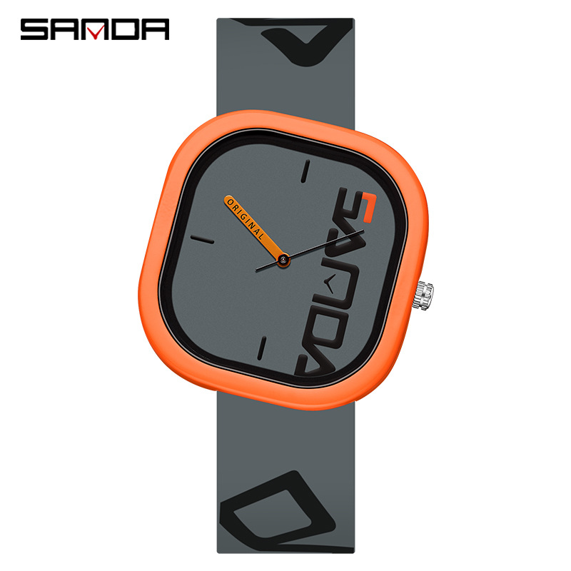 Picture of Sanda Brand Sports Watch Design Irregular Square Watch Personality Trend Simple Waterproof Electronic Watch