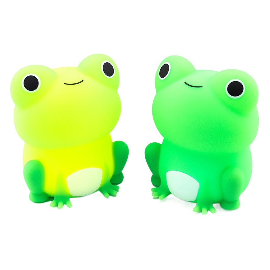 Qiqi Frog Silicone Lamp USB Charging Multi-Mode Dimmable Timing Night Light Children's Gift Led Sleeping Pat Lamp