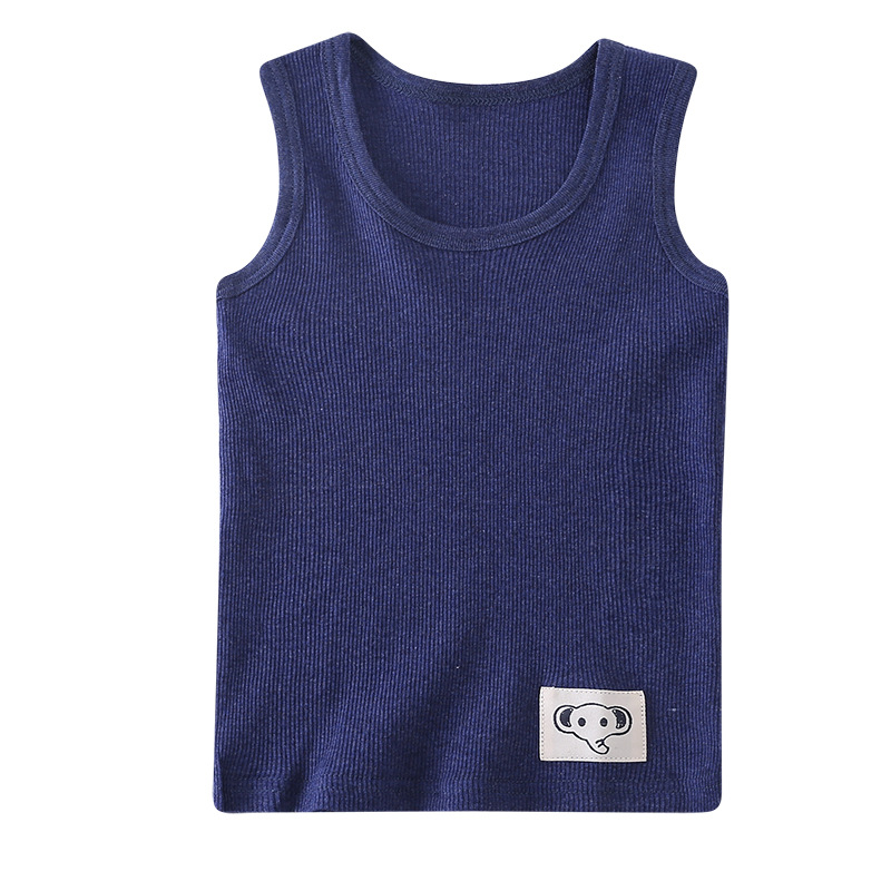 Picture of Summer children's cotton vest boys and girls baby base shirt thin elastic home clothes 100 cotton pajamas factory wholesale