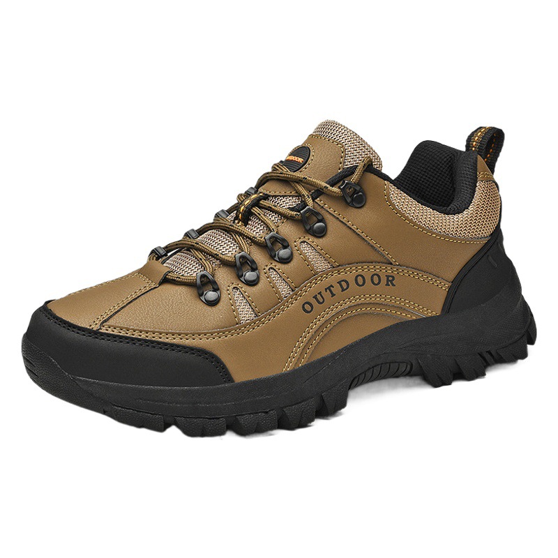 Cross-border extra large size low lace wear-resistant sports outdoor hiking shoes leather casual shoes tooling shoes men's shoes 49