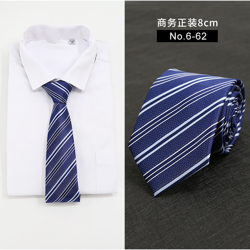 Picture of New Style Tie Men's Formal Business Casual Simple Style Solid Color Striped Arrow-Shaped Tie Manufacturer Ready Stock Wholesale