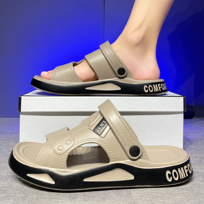 Cross-border Eva Sandals Men's Summer New Outfit Anti-odor Beach Shoes Dual-use Driving Casual Men's Sandals