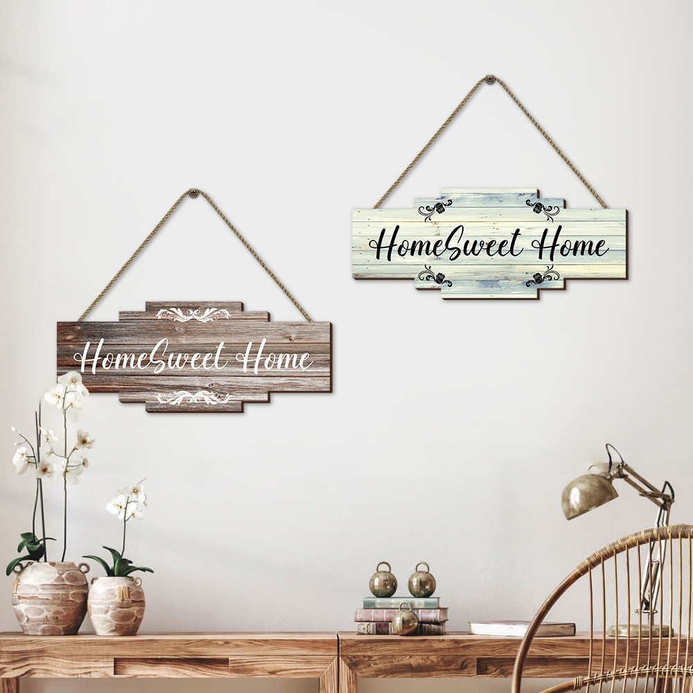 Wall Decoration Wall Decoration Cross-border Hot Sale American Country Wall Decoration Wooden Pendant Farmhouse Home Decoration Wooden Plate Listing