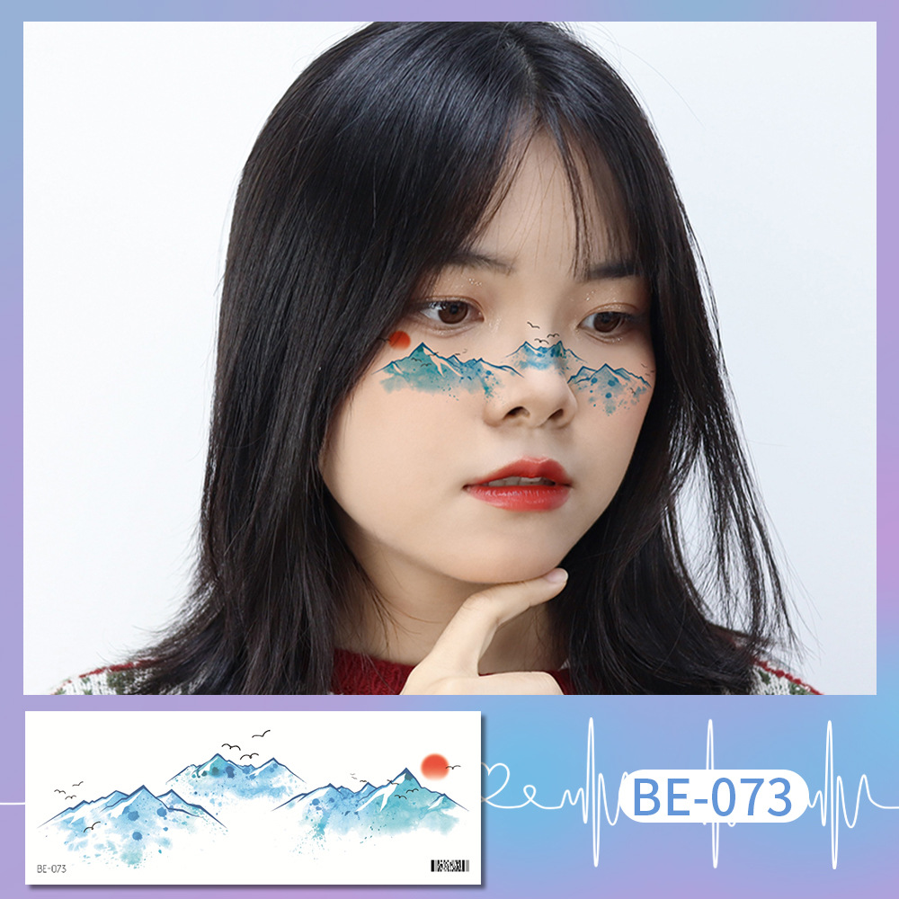 Picture of Ricklon New Cute Sweetheart Girl Makeup Tattoo Face Sticker Christmas Photo Lasting Strawberry Blush Sticker