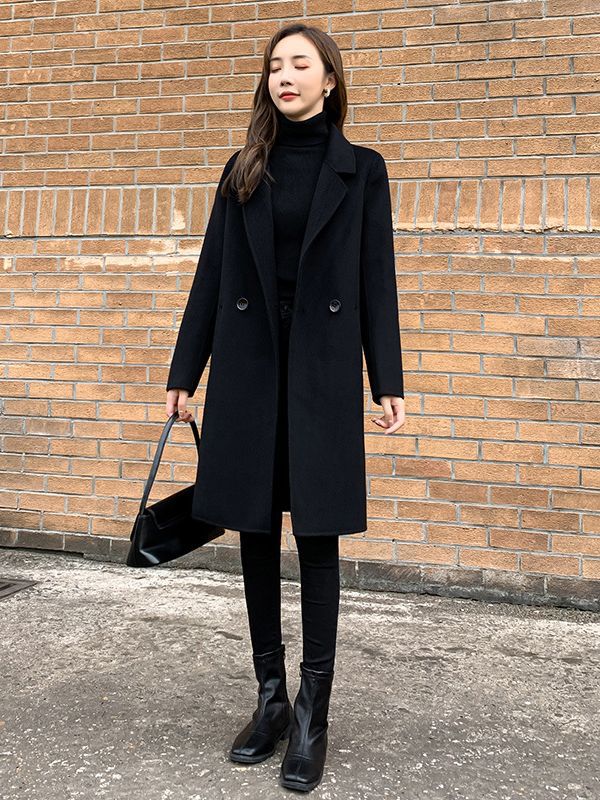 Picture of Double-Sided Cashmere Outwear for Women 2025 New Classy Slim Slim Wool Outwear for Women Wholesale