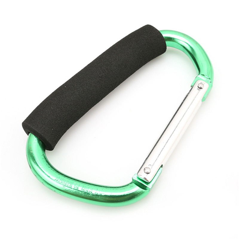 Picture of Sponge D-shaped mountaineering buckle color outdoor aluminum alloy roller skating shoe buckle shoe buckle baby stroller lifting button