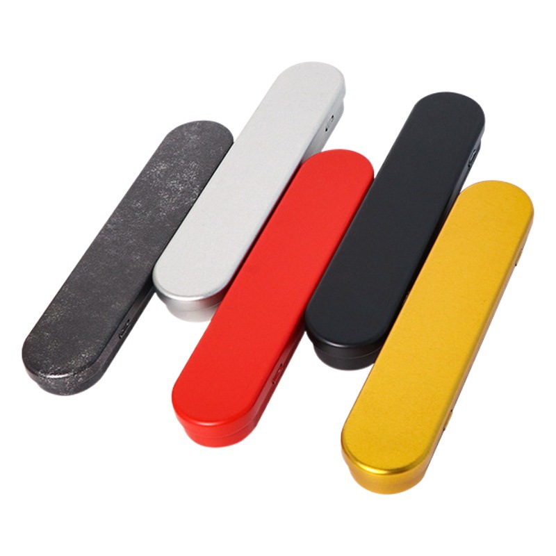 Oval Square Integrated Flip-Top Tweezers and Clip Storage Box, Acne Needle Iron Box Packaging, Pen Storage Box